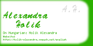 alexandra holik business card